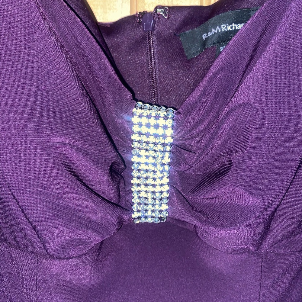 Purple Dress with Rhinestone Detail